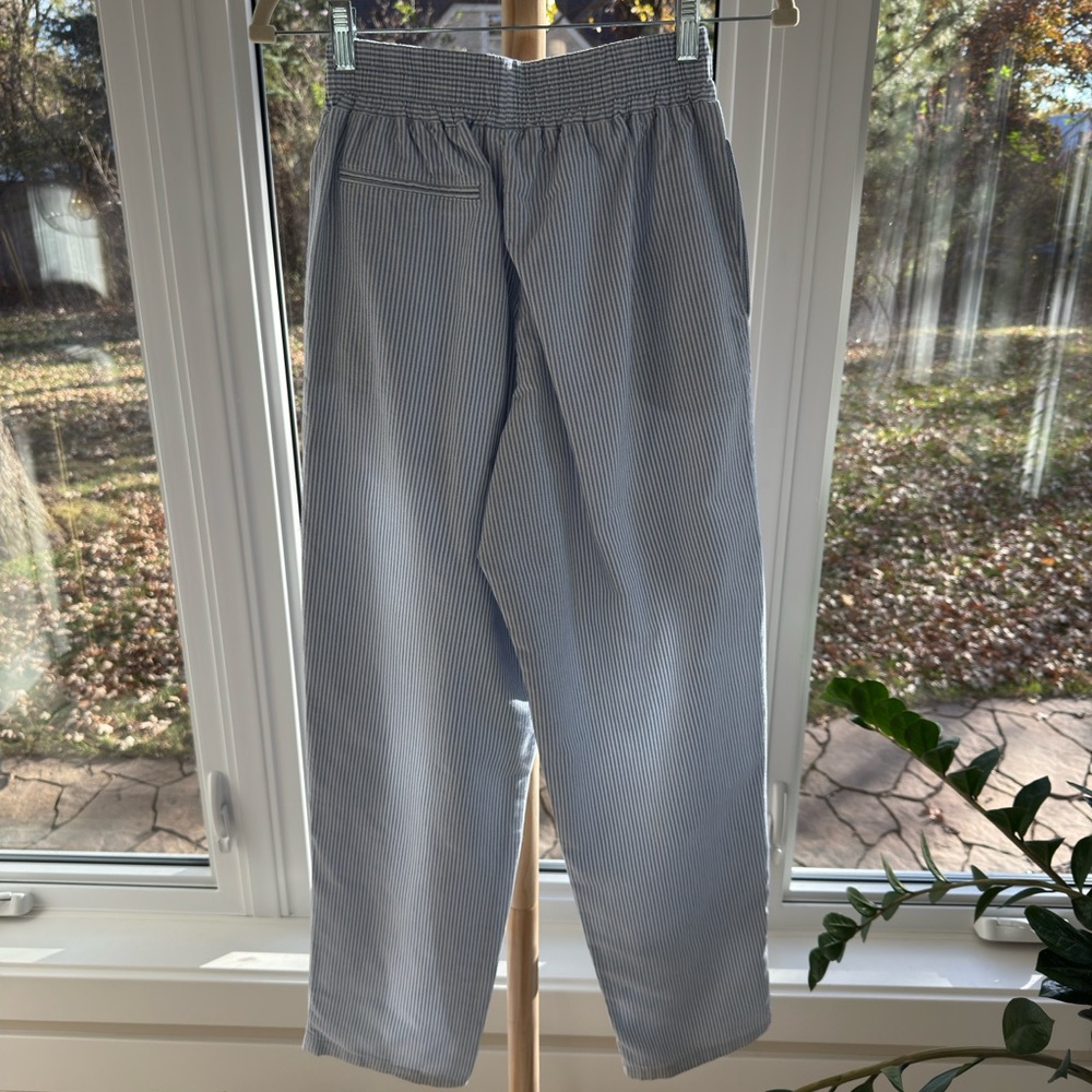 Djerf Avenue Breezy Pants Light Blue Relaxed Fit Trousers Size XS - Picture 3 of 4